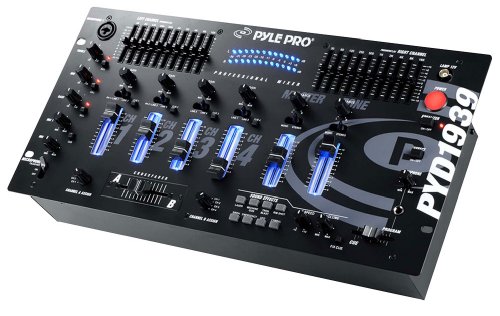 Pyle Pro Pyd1939 Professional Audio 4 Channel DJ Mixer: Amazon.co.uk ...