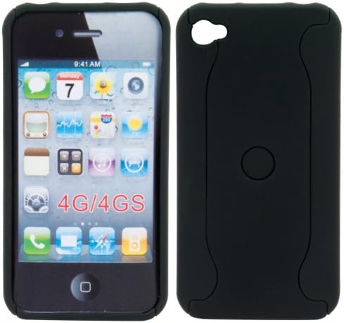 MobileSpec MSIPHO4BK1 Black iPhone4 Cell Phone Hard Shell Case