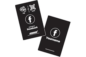 Facebook Business Card (with Name & QR) NFC & QR Enabled | Just Tap or Scan| Smart Networking Card with Advanced NFC Technolo
