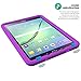 Galaxy Tab A 9.7 Case - Poetic [Turtle Skin Series]-[Corner/Bumper Protection][Tactile Side Grip][Sound-Amplification][Bottom Air Vents] Protective Silicone Case for Samsung Galaxy Tab A 9.7 Purple