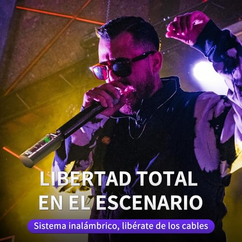 XTUGA UHF Sistema de Micrófono Inalámbrico XLR Transmisor y Receptor Receptor transmisor XLR inalámbrico con alimentación Fantasma de 48V para micrófonos dinámicos/de Condensador SF-1