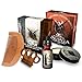 BEARD GAINS Valhalla Complete Vikings 100% Organic Scented Everyday Carry Beard Care Kit W/Beard Oil, Conditioner, Balm, Metal Mustache Comb & Wood Beard Comb | Beard Grooming Kit