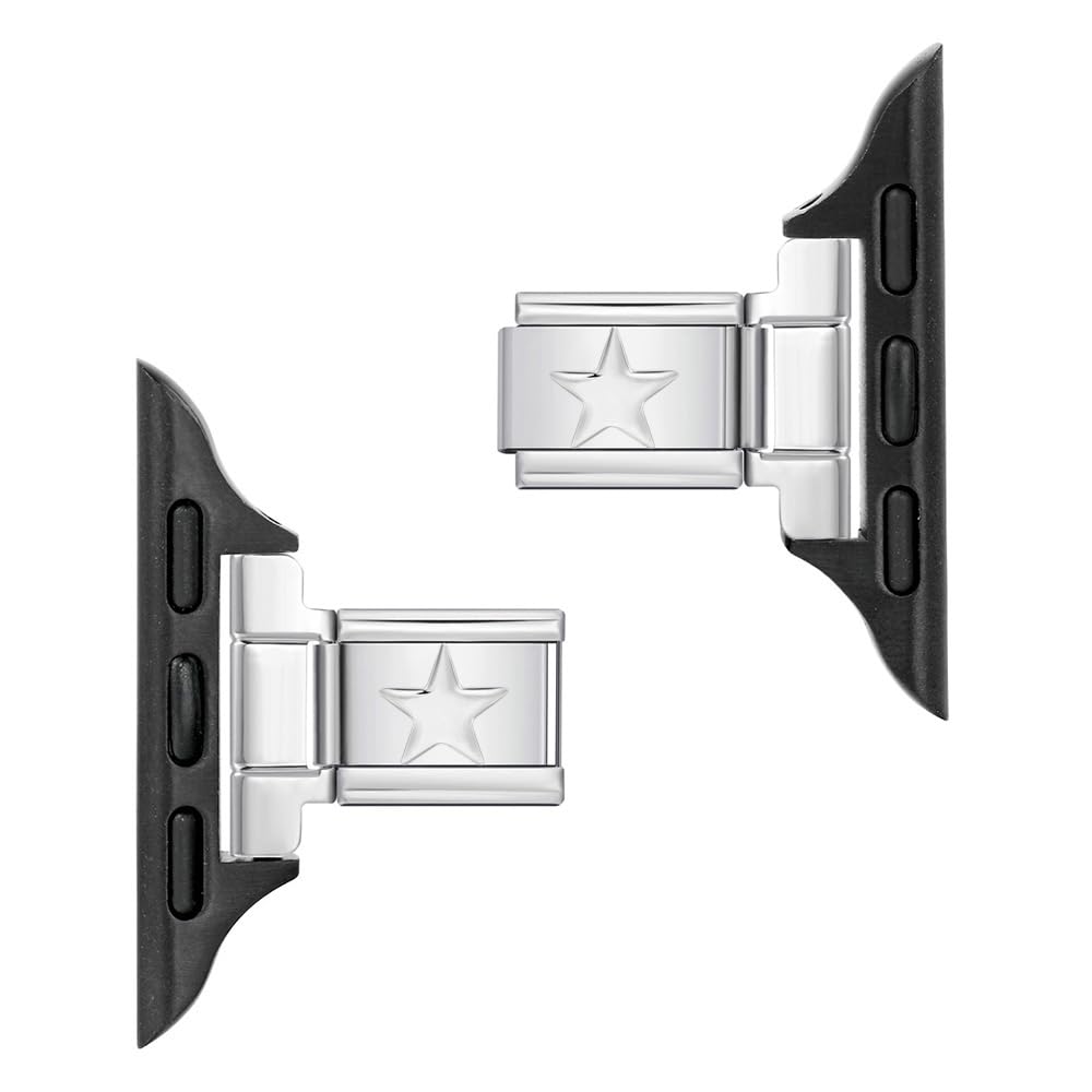Stainless Steel Star Charm Connector for Use with