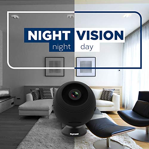 Spy Camera Wireless Hidden Camera - Premium WiFi Enabled Hd 1080p Mini Camera Viewable from Phone Or PC - Black Nanny Camera with Night Vision and Motion Detection