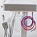 zinnor 4-HOLE Dental Mobile Cart Portable Delivery Therapeutic Apparatus Equipment Movable Cart Unit with 600ML Water Bottle, Saliva Ejector, 3-way Air/Water Syringe, High and Low speed Handpiece Tube
