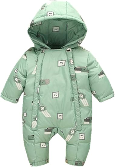 Amazon Unafreely ワンピース ダウンジャケット 幼児 スノースーツ ロンパー 冬 ワンピース チュニック 通販