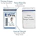 10 Heavy Duty ID Badge Holders Clear Vertical Vinyl PVC with Blue Resealable Zip