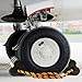 AFA Tooling Aircraft Wheel Chocks All Weather Safety Reflected 29 Inch Tethered for Small Airplanes