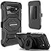 S6 Active Case, Galaxy S6 Active Case, Cellularvilla Dual Layer [New Generation] [Heavy] [Duty] Rugged Holster Case with Kickstand and Belt Swivel Clip for Samsung Galaxy S6 Active G890 (Black)