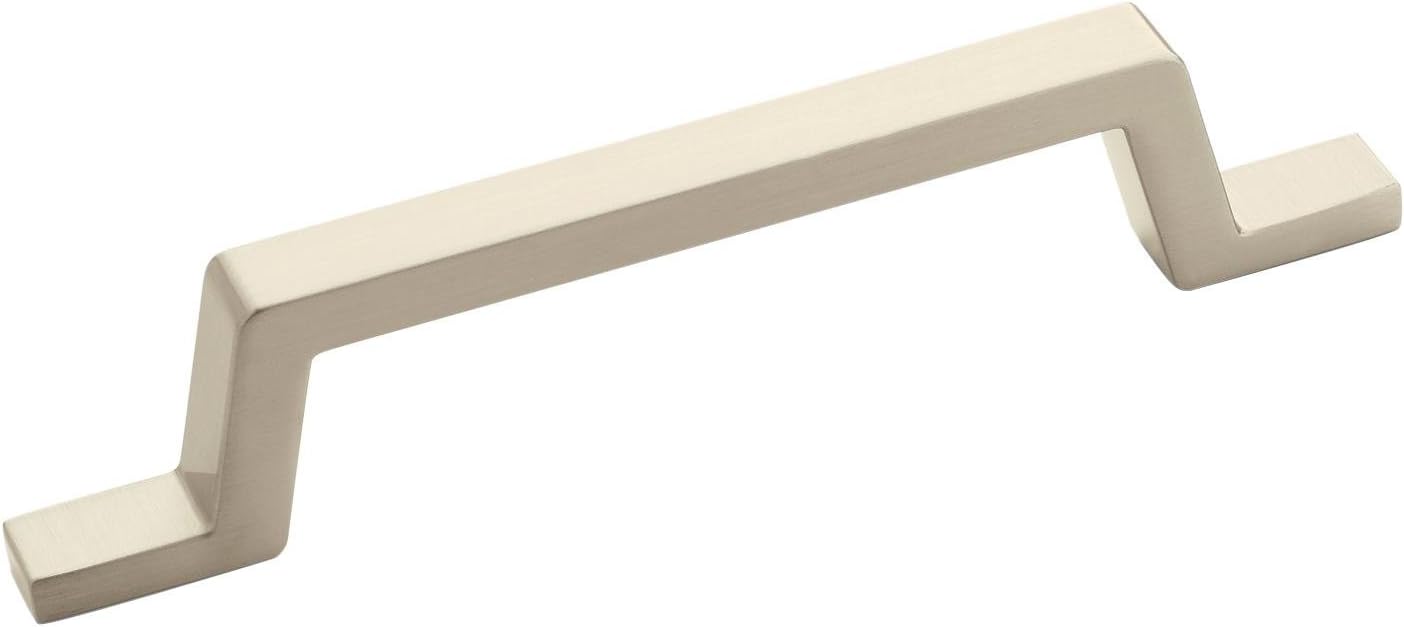 Amerock | Cabinet Pull | Satin Nickel | 3-3/4 inch (96 mm) Center to Center | Conrad | 1 Pack | Drawer Pull | Drawer Handle | Cabinet Hardware