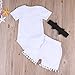 Baby Girls Love Bodysuits Sequins Tassels Pants Outfit Headband (6-12 Months,Gold)