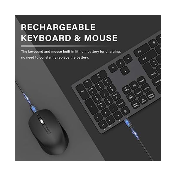 Wireless-Backlit-Keyboard-and-Mouse-Combo-Jelly-Comb-Illuminated-Rechargeable-USB-Keyboard-and-Mice-Qwerty-UK-Layout-for-PC-Laptop-Computer-with-Windows-System-24-G-Wireless-Space-Gray Wireless Backlit Keyboard and Mouse Combo, Jelly Comb Illuminated Rechargeable USB Keyboard and Mice Qwerty UK Layout…