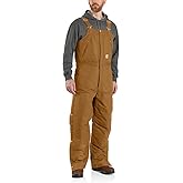 Carhartt Men's Loose Fit Firm Duck Insulated Biberall