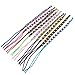 Foxnovo Woven Bracelets Handmade Braided Thread Colorful Bracelet for Wrist Ankle - 9pcs (Random Color)