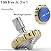 TiMi Tree Jr. Pro Brass Spinning Top Fidget Spinner Metal Toy With Stainless Steel Ball Bearing New Design 2 In 1 Novelty Toy For Christmas Birthday Gifts For Boys Girls(Jr. Blue)