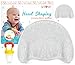 Swish Baby Flat Head Pillow for Sleeping - Head Shaping Memory Foam Pillow for Newborn w/2 Breathable Cotton Pillowcases (Grey Marl)