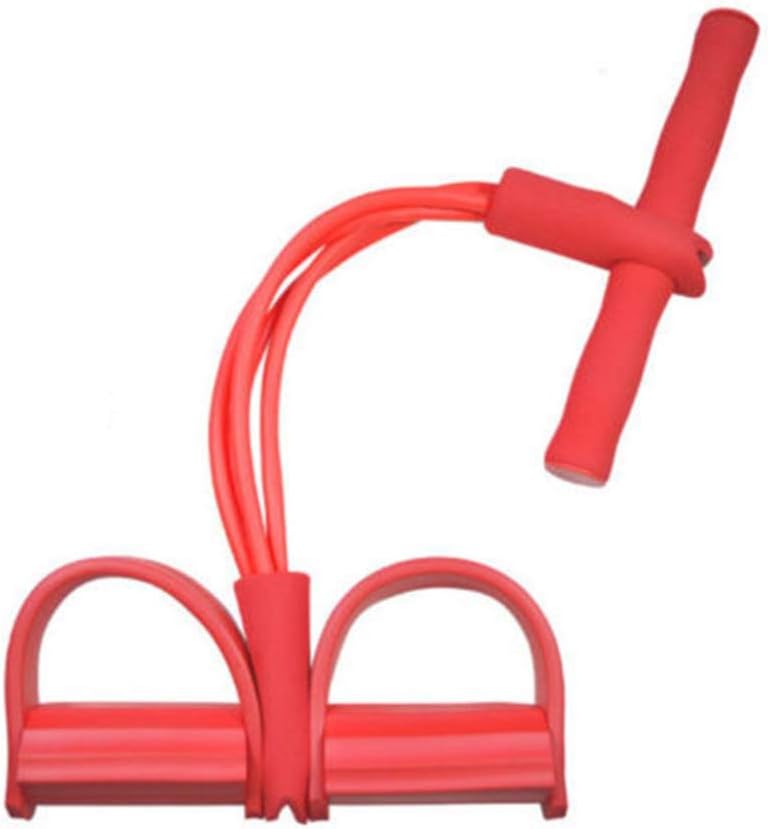 MOOZHEALTH Pedal Resistance Band, Home sit-ups Stretch Rope Fitness Equipment, Multi-Functional Leg Exerciser, for Abdominal, Waist, arm, Yoga Stretching and Slimming Training