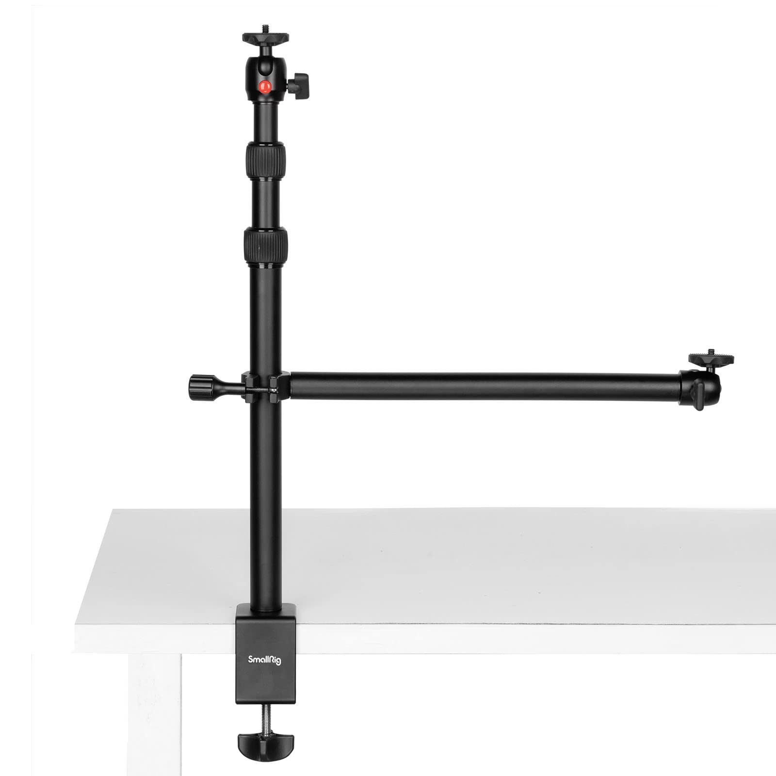 Photo 1 of **ASSEMBLY THREAD WORN** SMALLRIG Camera Desk Mount Table Stand with Magic Arm and 1/4" Ball Head, 13"-35.4" Adjustable Light Stand, Tabletop C Clamp for DSLR Camera, Ring Light, Live Streaming, Photo Video Shooting - 3992