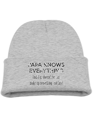 Papa Knows Everything BabyComfortable Skull Cap