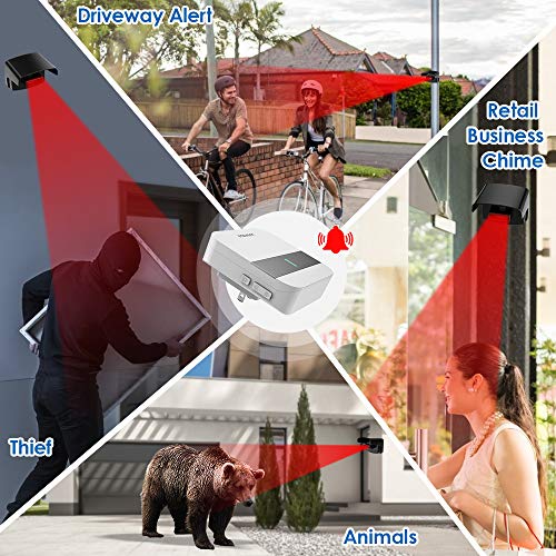 Driveway Alarm, easyreen Outdoor Weatherproof Motion Sensor Alarm