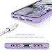 BENTOBEN Phone Case Compatible with iPhone Xs Case Protective Slim Shockproof Hard PC Flexible TPU Rugged Phone Cases for Girls Women, Purple/Lavender