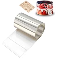 Gutsdoor Cake Collars 3.1 x 394inch, Acetate Rolls, Clear Cake Mousse Strips, Transparent Cake Rolls, Cake Acetate Sheets for