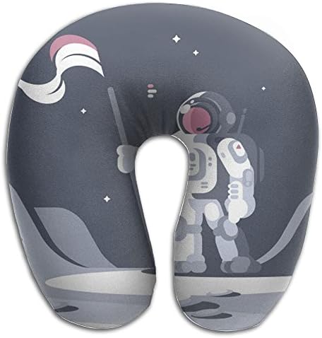 NEW Cartoon Astronauts Are On The Moon U-shaped Design Perfectly Align The Neck And Head, Sleep Peacefully Even When Sitting In The Aviation Seat!