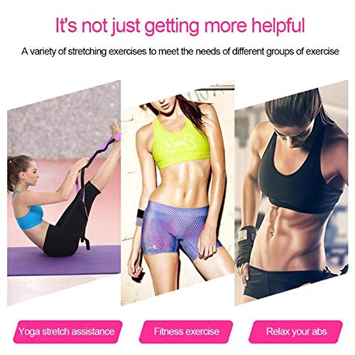 JVSISM-2M66Ft-Yoga-Stretch-Strap-Aerial-Yoga-Anti-Gravity-Rope-With-Grip-Loops-Fitness-Exercise-Gym-Rope-Waist-Leg-Resistance-Belt-Blue