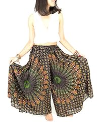 Pantalones de algodón para dama, color rosa y rosa, para dama pequeña, pantalones gitanos, pantalones hippie, Cullotes para dama, pantalones Buda, pantalones tailandeses, pantalones Boho, pantalones bohemios