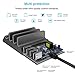 USB Charging Station Dock UPWADE Universal 4 Ports multi USB port Wall Charger Stand Organizer Desktop Charger hub for iPhone iPad Smartphones Tablets and Other 5V USB Charged Devices