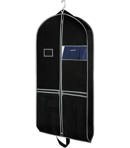 Garment Bag Hockey 2pcs Suit Bags, Hanging Breathable Garment Protector, Foldable Dust Cover, Clothes Organizer Dress Bag