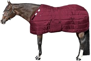 Adjusta Fit Dura-Nylon V-Free Horse Stable Blanket | Custom Fit & Breathable Winter Horse Sheet | Medium Weight Horses Blankets