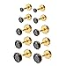 Charisma Cartilage Tragus Earring Stainless Steel Stud Piercing Earring Flat Back Earrings Stud Flatback Screw Back Earrings for Toddlers Women Men (16G, 3mm-7mm CZ, 6mm Bar Length, 5 Pairs)