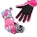 Ski Gloves, Yidomto Waterproof Warmest Winter Snow Gloves for Mens, Womens, Boys, Girls, Kids (Pink-M)