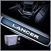 for Mitsubishi Lancer Door Sill Protector Reflective 4D Carbon Fiber Sticker Door Entry Guard Door Sill Scuff Plate Stickers Auto Accessories 4Pcs White