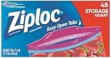 Ziploc Storage Bags - 1 qt - 48 ct