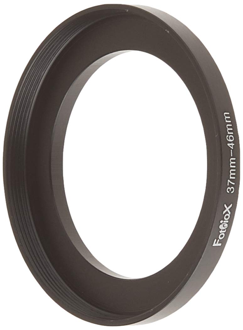 Fotodiox Metal Step Up Ring, Anodized Black Metal 37mm-46mm, 37-46 mm