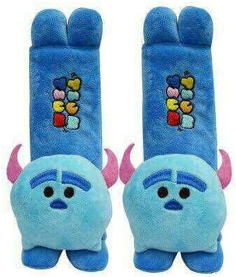 CJB Monsters Sulley Tsum Tsum Plush Seat Belt Cover Shoulder Pad Cushion Blue (US Seller)