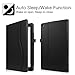 Fintie Case for Amazon Fire HD 10 Tablet (Compatible with 7th and 9th Generations, 2017 and 2019 Releases) - [Multi-Angle Viewing] Folio Stand Cover with Pocket Auto Wake/Sleep, Black