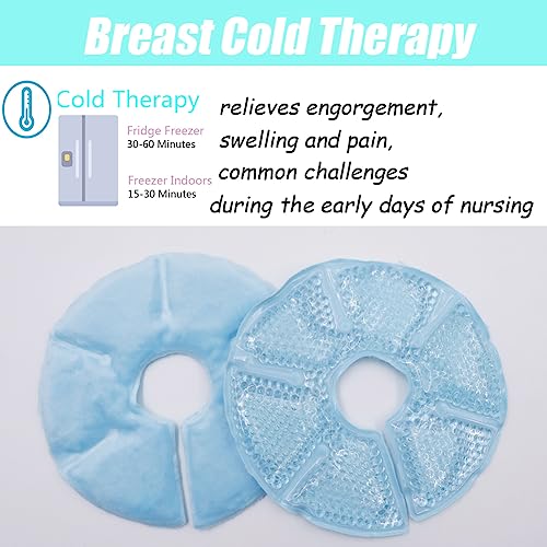 Breast Therapy Ice Packs, Hot and Cold Breast Pads, Breastfeeding