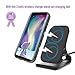 XBK Samsung Galaxy S9+ Plus Case, Waterproof Case with Built-in Screen Protector,Full-Body Rugged Resistant Protective Hard Cover Case for Galaxy S9 Plus (2018, 6.2inch) (Black Clear Back)