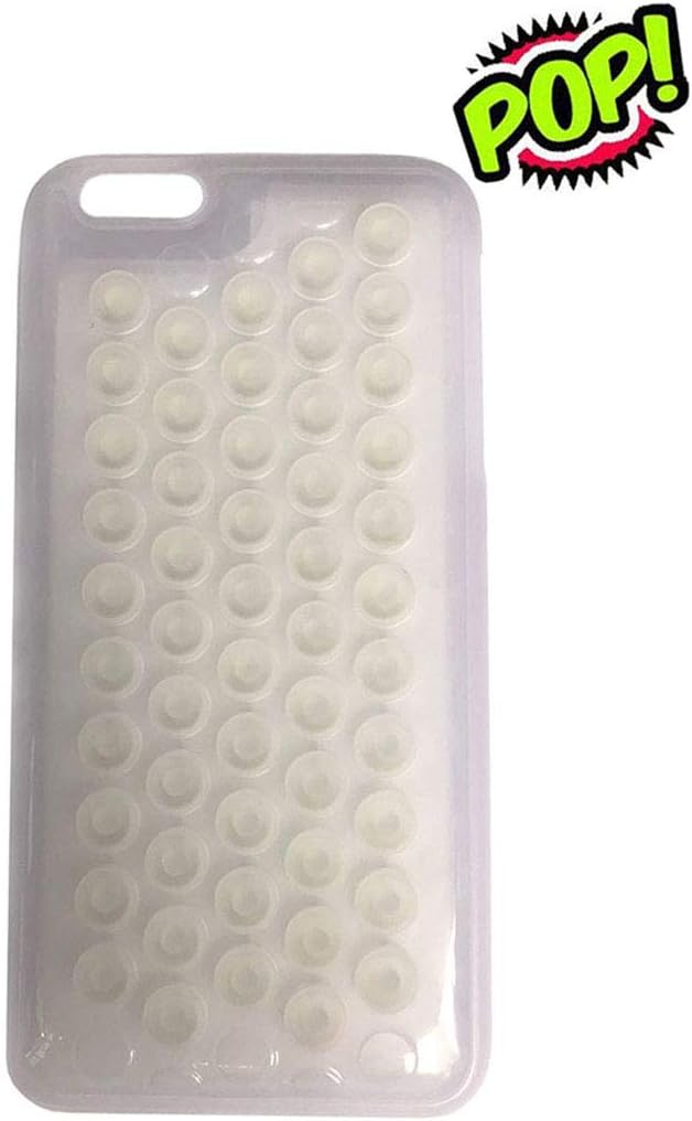 hhyct iPhone 6 Plus Funny Popping Decompression Bubble Wrap Back Silicone Puchi Puchi Case for iPhone 6 Plus / 6S Plus 5.5 Inch