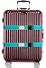 TRANVERS Luggage Straps for Suitcase Belt Heavy Duty Adjustable 2-Pack Lake Blue