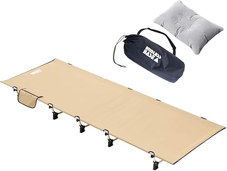 Amazon Co Jp Endless Base コット 0 70cm 収納バッグ付 アウトドア まくら付 アルミフレーム コンパクト ベッド キャンプ用品 ベージュ 03am 742 ホーム キッチン