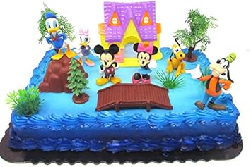15 Piece Mickey Mouse Clubhouse Birthday Cake Topper Set Featuring