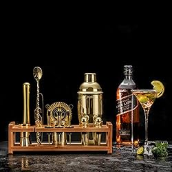 Soing Gold 24-Piece Cocktail Shaker Set,Perfect