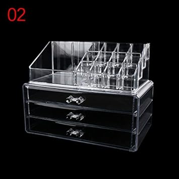 Buy 1pc Clear Acrylic Storage Holder Box Transparent Stick Jewelry