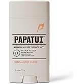 PAPATUI by Dwayne Johnson Aluminum-Free Deodorant for Men | Odor Protection, Moisture Absorption, Skin Nourishing Formula | Sandalwood Suede | 2.6oz