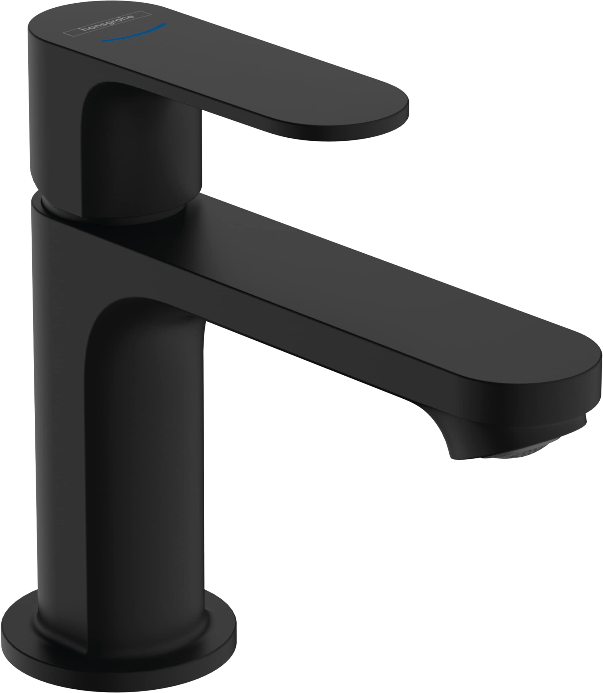hansgrohe Rebris S Pillar Tap for Cold Water with Spout Height 80 mm Bathroom Tap Water-Saving Matt Black