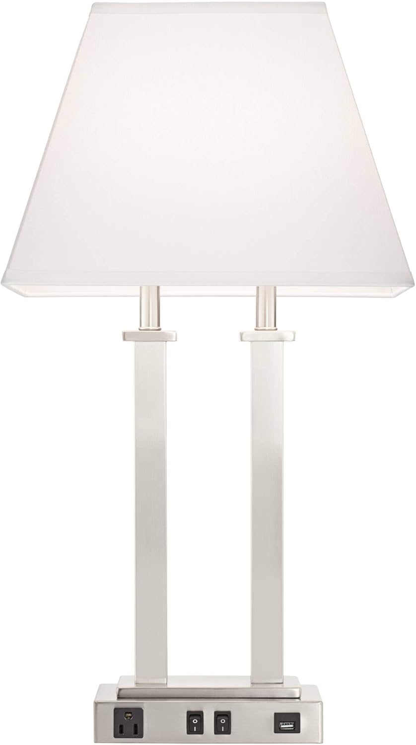 possini euro amity desk lamp with usb port and outlet